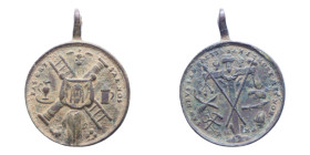 MEDAGLIETTA VOTIVA (PERIODO 1500/1800) CU. 8,42 GR.