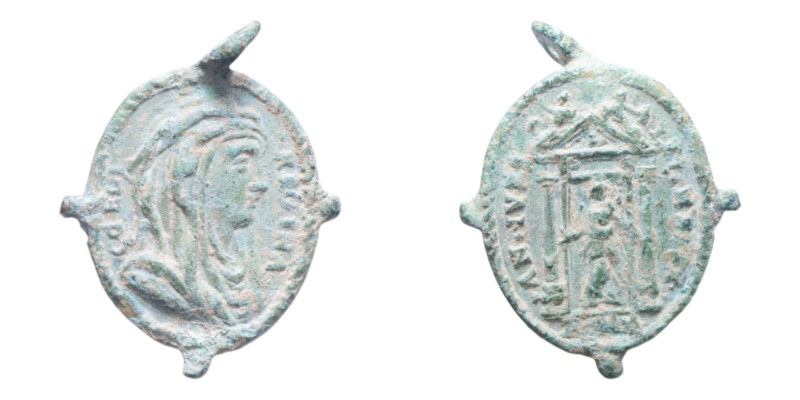 MEDAGLIETTA VOTIVA (PERIODO 1500/1800) CU. 4,25 GR.