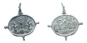 MEDAGLIETTA VOTIVA (PERIODO 1500/1800) CU. 1,45 GR.