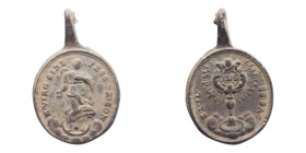MEDAGLIETTA VOTIVA (PERIODO 1500/1800) CU. 2,84 GR.