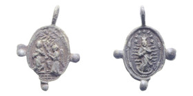 MEDAGLIETTA VOTIVA (PERIODO 1500/1800) CU. 1,41 GR.