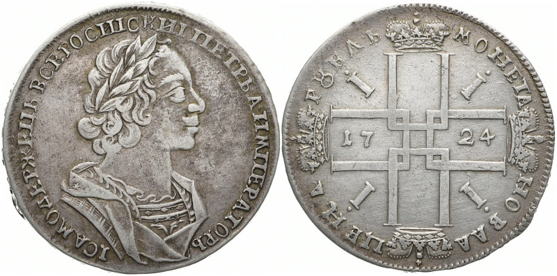 RUSSLAND GROSSFUERSTENTUM / KAISERREICH
Peter I., 1682 / 1689 - 1725. Rubel 172...