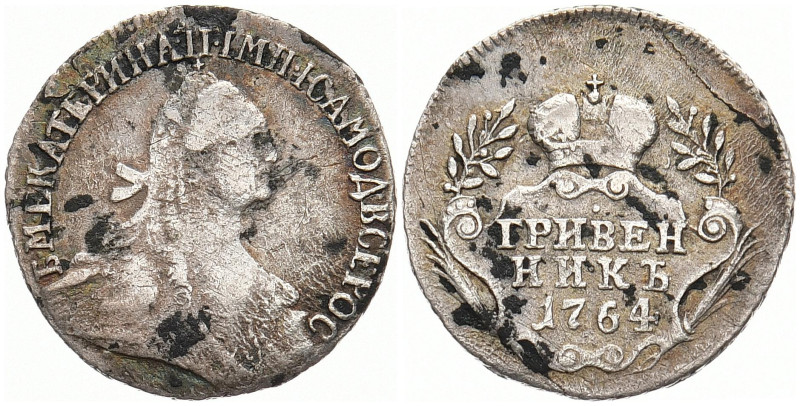 RUSSLAND GROSSFUERSTENTUM / KAISERREICH
Katharina II., 1762 - 1796. Griwennik 1...