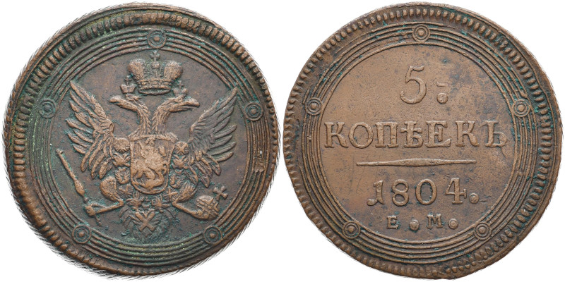 RUSSLAND GROSSFUERSTENTUM / KAISERREICH
Alexander I., 1801 - 1825. Ku.- 5 Kopek...
