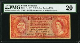 British Honduras Government of British Honduras 5 Dollars 1.1.1970 Pick 30c PMG Very Fine 20. Stained.

HID09801242017