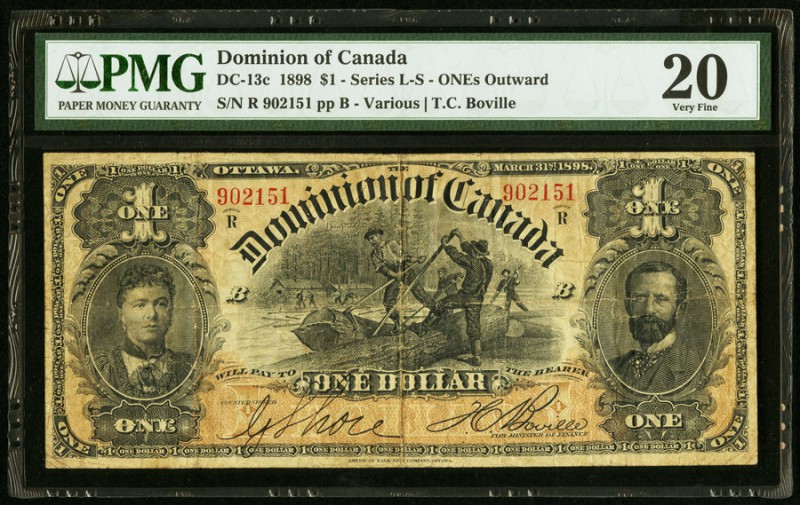 Canada Dominion of Canada 1 Dollar 1898 DC-13c PMG Very Fine 20. 

HID0980124201...