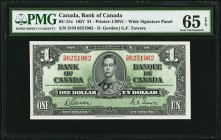 Canada Bank of Canada 1 Dollar 2.1.1937 BC-21c PMG Gem Uncirculated 65 EPQ. 

HID09801242017