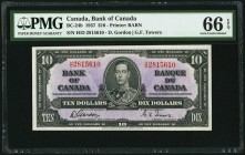 Canada Bank of Canada 10 Dollars 2.1.1937 BC-24b PMG Gem Uncirculated 66 EPQ. 

HID09801242017