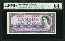 Canada Bank of Canada 10 Dollars 1954 BC-40b PMG Choice Uncirculated 64. 

HID09801242017