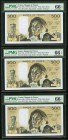 France Banque de France 500 Francs 1979-86 Pick 156e Three Consecutive Examples PMG Gem Uncirculated 66 EPQ. 

HID09801242017