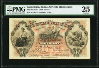 Guatemala Banco Agricola Hipotecario 1 Peso 30.6.1920 Pick S101b PMG Very Fine 25. 

HID09801242017