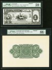 Guatemala Banco de Occidente 1 Peso 18xx Pick S173fp; S173bp Front And Back Proofs PMG Choice About Unc 58 EPQ; Gem Uncirculated 66 EPQ. 

HID09801242...