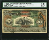 Guatemala Banco de Occidente 20 Pesos 1.8.1914 Pick S179 PMG Very Fine 25. 

HID09801242017