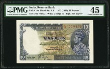 India Reserve Bank of India 10 Rupees ND (1937) Pick 19a PMG Choice Extremely Fine 45. Staple holes at issue.

HID09801242017