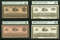 Ireland National Bank Limited Lot of Four Complete And Incomplete Proof Varieties. 1 Pound 2.3.1908; 1.5.1911 Pick A57p Two Examples PMG Uncirculated ...