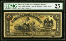 Mexico Banco Del Estado De Mexico 50 Pesos 25.11.1905 Pick S332b PMG Very Fine 25. 

HID09801242017