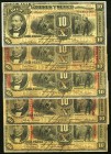 A Quintet of 10 Peso Notes from the Banco Londres Y Mexico. Fine or Better. Partial date set, all different dates.

HID09801242017