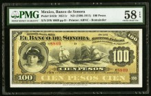 Mexico Banco de Sonora 100 Pesos ND (1898-1911) Pick S423r PMG Choice About Unc 58 EPQ. 

HID09801242017