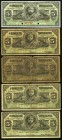 A Quintet of 5 Peso Notes from the Banco De Tamaulipas in Mexico. Good or Better. Fully signed and issued notes representing a partial date set. All d...