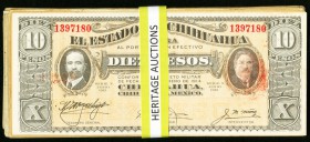 Thirty-Seven 10 Peso Notes from the Estado De Chihuahua in Mexico. Fine or Better. 

HID09801242017