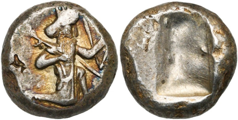 ROYAUME ACHEMENIDE, AR sicle, 485-470 av. J.-C., Sardes. Série IIIb, groupe A. D...