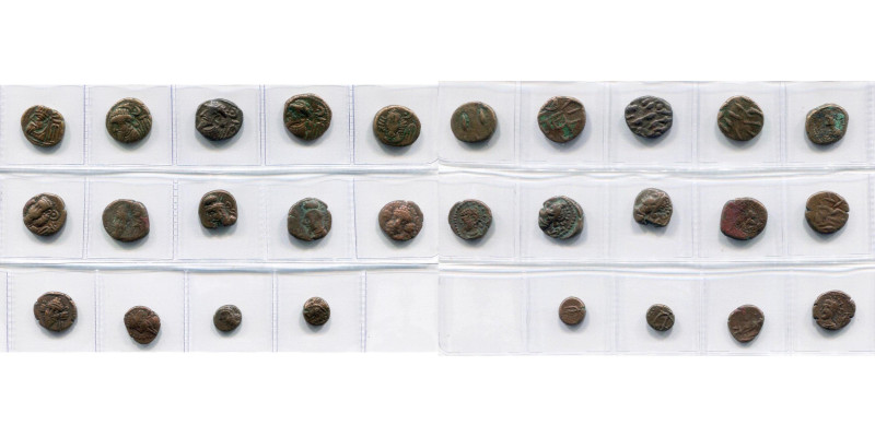 ROYAUME ELYMAIDE, lot de 14 drachmes: Orodes Ier, R/ Artémis; Kamnaskires III, R...