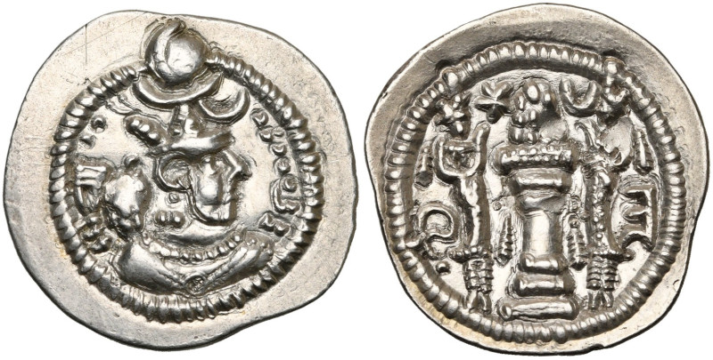 ROYAUME SASSANIDE, Peroz (457-483), AR drahm, AW = Ohrmazd-Ardaxshir. Göbl II/3,...
