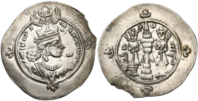 ROYAUME SASSANIDE, Ardashir III (628-630), AR drahm, an 2, AYLAN = Eran-asan-kar...