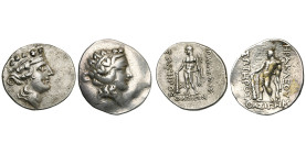 TRANSYLVANIE, lot de 2 tétradrachmes, imitations de Thasos. Lukanc 48 (TB), 729 (B à TB).