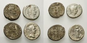 EGYPTE, ALEXANDRIE, lot de 4 tétradrachmes: Galba, an 1, R/ Eleutheria; an 2, R/ B. de Roma (nettoyé), Eleutheria; Vitellius, an 1, R/ Niké (nettoyé)....