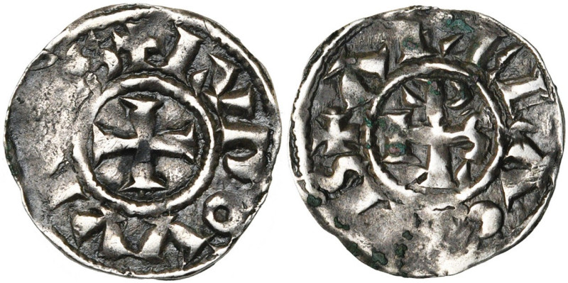 CAROLINGIENS, Louis l'Aveugle, roi de Provence (890-928), AR denier, 890-901, Ar...