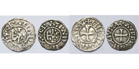 CAROLINGIENS, Charles le Simple (897-922), lot de 2 deniers, Le Mans et Orléans. M.G. 1405, 1409.

presque Très Beau / about Very Fine