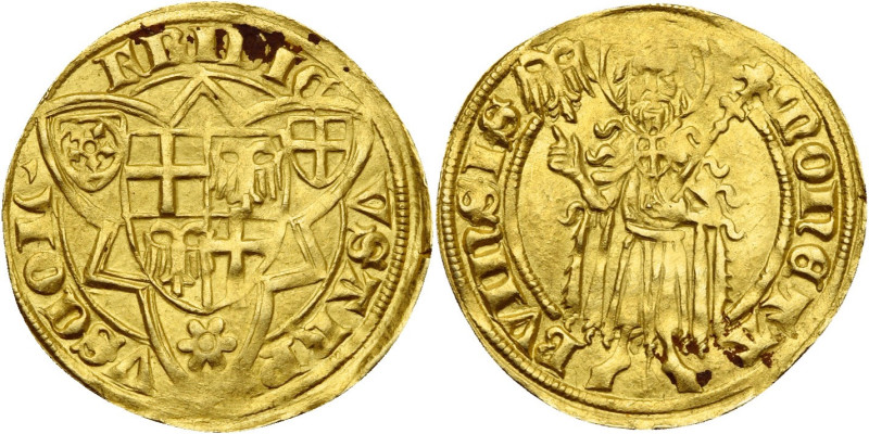 ALLEMAGNE, COLOGNE, Archevêché, Friedrich von Saarwerden (1371-1414), AV florin ...