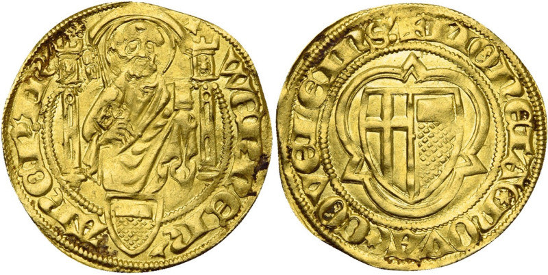 ALLEMAGNE, TREVES, Archevêché, Werner von Falkenstein (1388-1418), AV florin d'o...