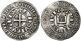 FRANCE, Royaume, Louis IX (1226-1270), AR gros tournois, 1266-1270. D/ + LVDOVICVS· REX en légende intérieure. Croix pattée. R/ + TVRONV.S· CIVIS en l...