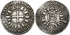 FRANCE, Royaume, Philippe III (1270-1285), AR gros tournois, avant 1280. D/ + PHILIPVS· REX en légende intérieure. Croix pattée. R/ + TVRONV.S· CIVIS ...