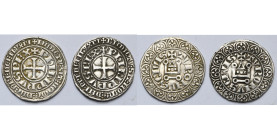 FRANCE, Royaume, Philippe IV le Bel (1285-1314), lot de 2 gros tournois, à l'O rond (1285-1290) et à l'O long (1290-1295). Dupl. 213B, 214.

presque...