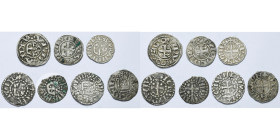 FRANCE, lot de 7 p.: Anjou, denier au type immobilisé de Foulques, 11e-12e s. (2); Charles d'Anjou, denier au titre comtal, 1246-1266; Maine, denier a...