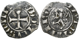 FRANCE, NEVERS, Comté, Louis Ier de Flandre (1296-1322), fils de Robert de Béthune, billon denier au lion. D/ + LVDOVICVS COMES Croix pattée. R/ + NIV...