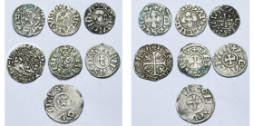 FRANCE, lot de 7 p.: Valence, denier anonyme, 12e-13e s. (2); Vienne, denier anonyme, vers 1150-1200; Dauphiné, Charles VII, roi dauphin (1422-1440), ...
