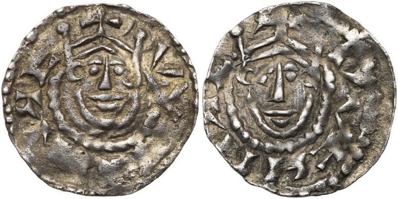 FRANCE, STRASBOURG, Evêché, Werner II (1065-1077), AR denier. D/ + VVOI[ ]NE T....