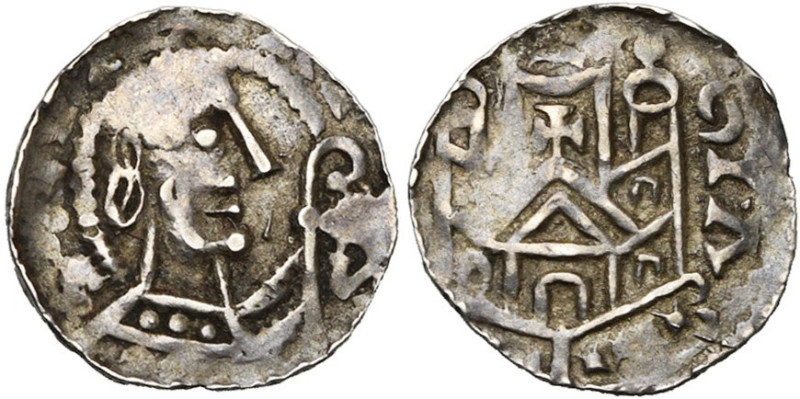 LIEGE, Principauté, Otbert (1091-1119), AR denier anonyme, début du 12e s., Lièg...