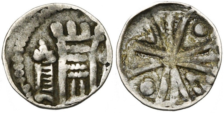 BRABANT, Duché, Henri II (1235-1248) - Henri III (1248-1261), AR denier à la tou...