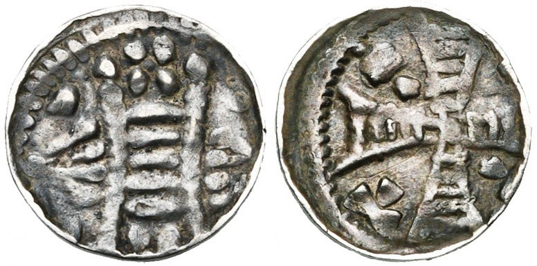 BRABANT, Duché, Henri II (1235-1248) - Henri III (1248-1261), AR denier au pont,...