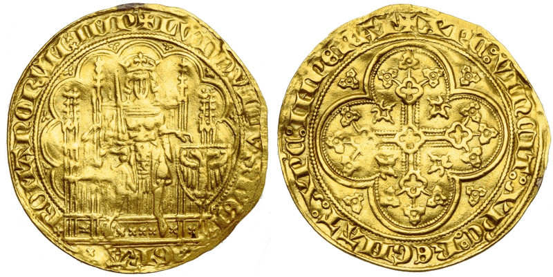 BRABANT, Duché, Jean III (1312-1355), AV chaise d'or à l'écu, à partir de novemb...