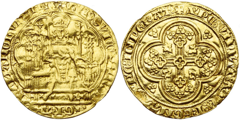BRABANT, Duché, Jean III (1312-1355), AV chaise d'or à l'écu, à partir de novemb...