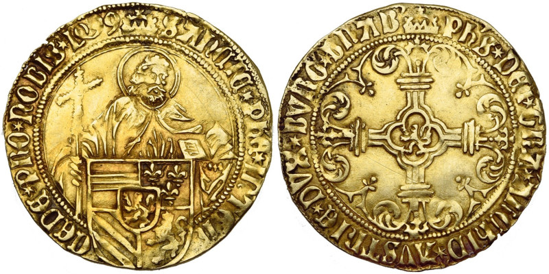 BRABANT, Duché, Philippe le Beau (1482-1506), AV florin d'or au saint Philippe, ...