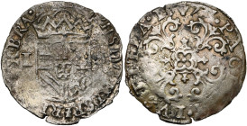 BRABANT, Duché, Les Etats en révolte (1577-1581), lot de 2 p.: patard des Etats, 1577, Anvers et Maastricht (légèrement ébréché). G.H. 250-1, 250-2.
...