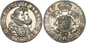 BRABANT, Duché, Albert et Isabelle (1598-1621), AR ducaton, 1619, Bruxelles. Piéfort de poids double. D/ B. accolés des archiducs à d. R/ Ecu couronné...