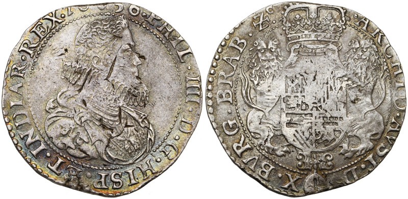 BRABANT, Duché, Philippe IV (1621-1665), AR demi-ducaton, 1636, Bruxelles. Premi...